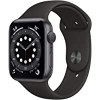 Apple Watch Series 6 (GPS- 44 mm) Caja de aluminio en gris espacial - Correa deportiva negra